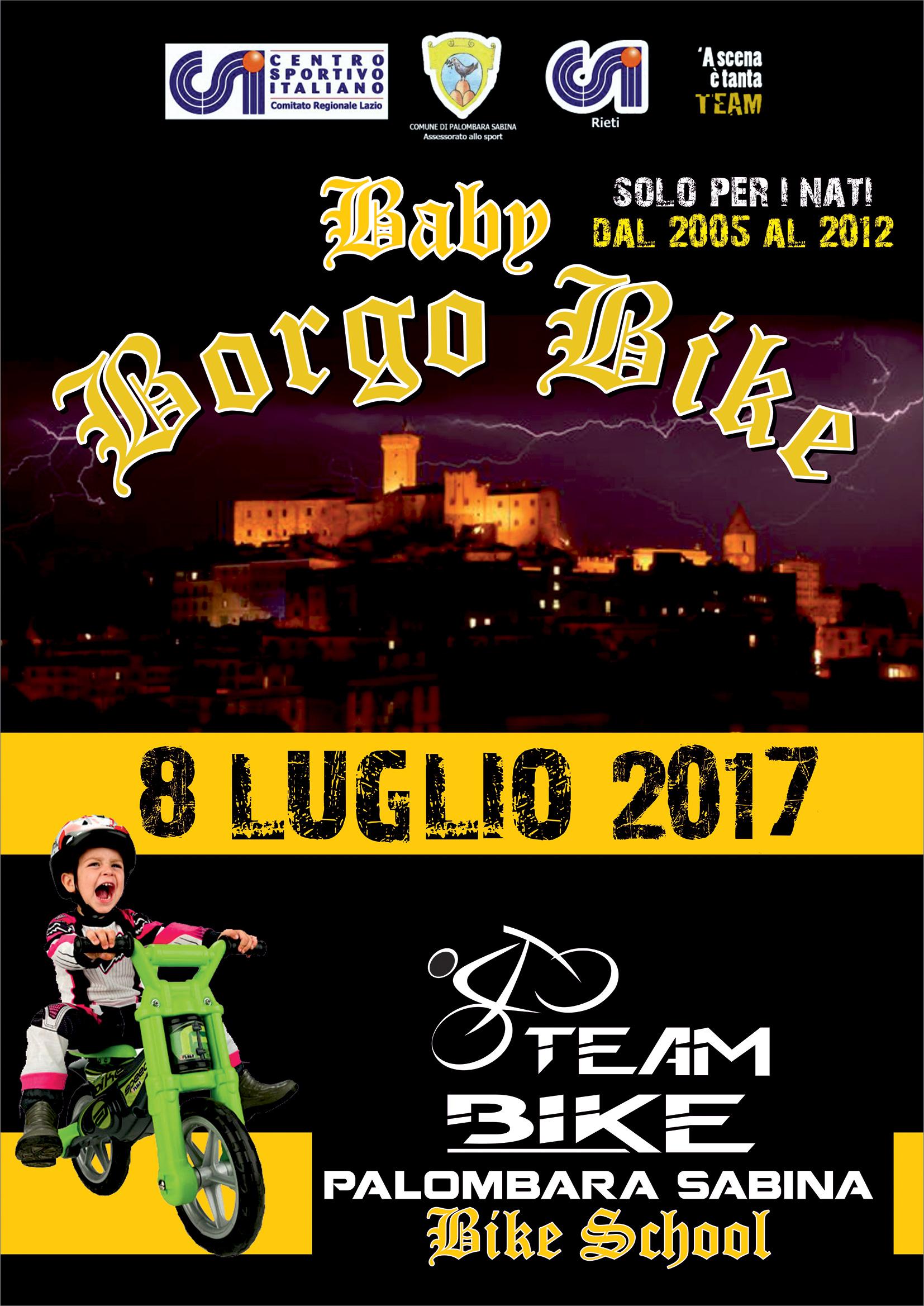 Locandina Baby Borgo Bike