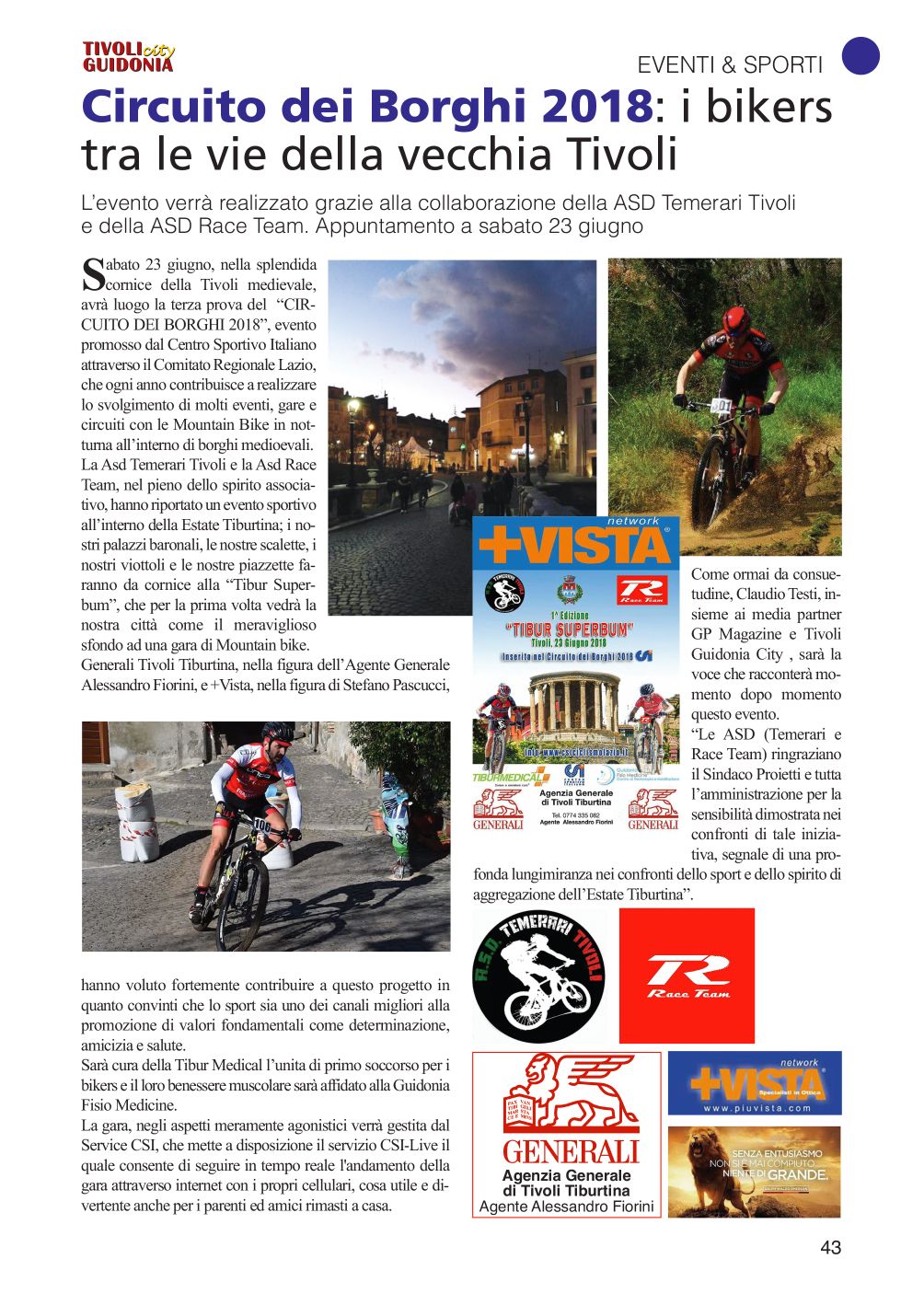 Articolo Tivoli-Guidonia city